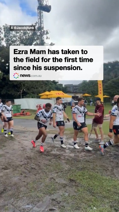 Ezra Mam takes  to the field for Souths Logan