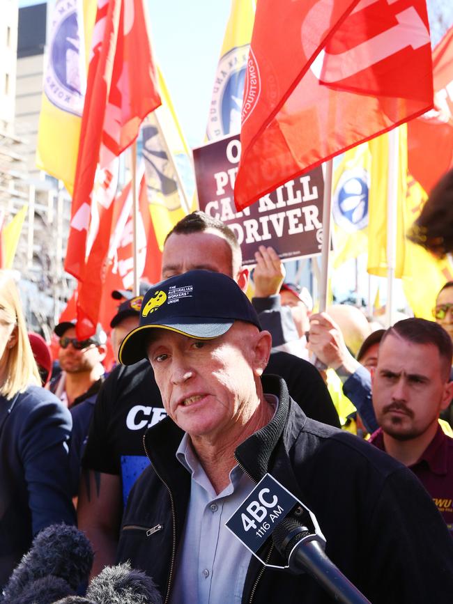 Australian Workers’ Union secretary Steve Baker. Picture: Liam Kidston