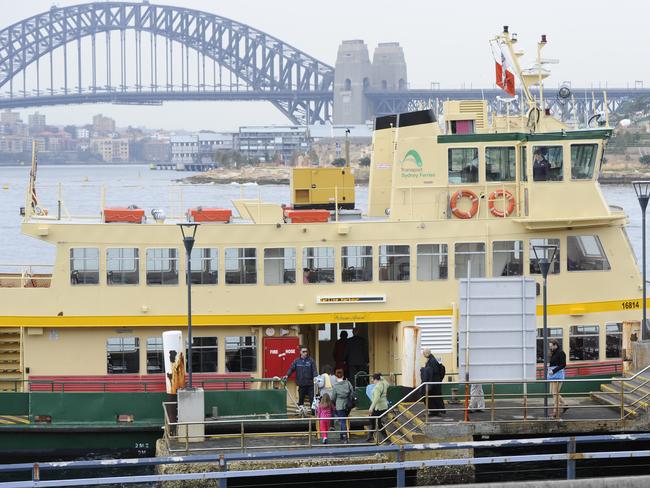 Balmain East ferry wharf. Picture: Craig Wilson