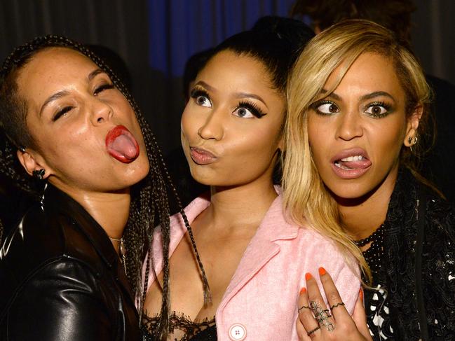 NEW YORK, NY - MARCH 30: (Exclusive Coverage) Alicia Keys, Nicki Minaj and Beyonce attend the Tidal launch event #TIDALforALL at Skylight at Moynihan Station on March 30, 2015 in New York City. (Photo by Kevin Mazur/Getty Images For Roc Nation)