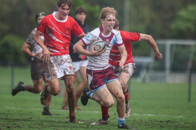 QLD_WSN_ROUND_WK50 Saturday May 17, 2025 – TAS First XV rugby union between Ormiston College and St Paul's College. Played at Ormiston college, Ormiston. Photography by Stephen Archer