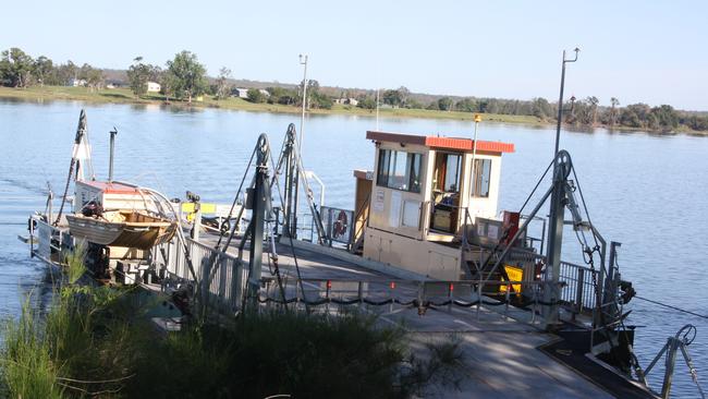 The Ulmarra Ferry in the Clarence River