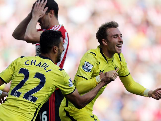 Christian Eriksen gets Tottenham’s second - but it was all in vain.