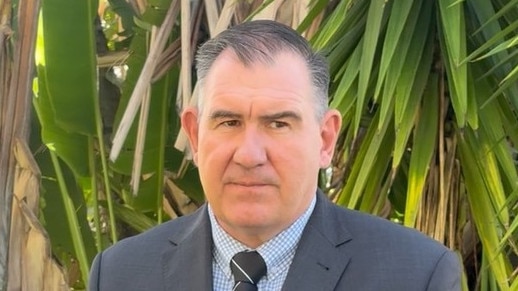 Sunshine Coast CIB Detective Senior Sergeant Robert Larry during a press conference. Photo: Jarrod Tutbury