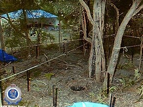 The excavation site police combed over in 2001. Picture: NSW Police