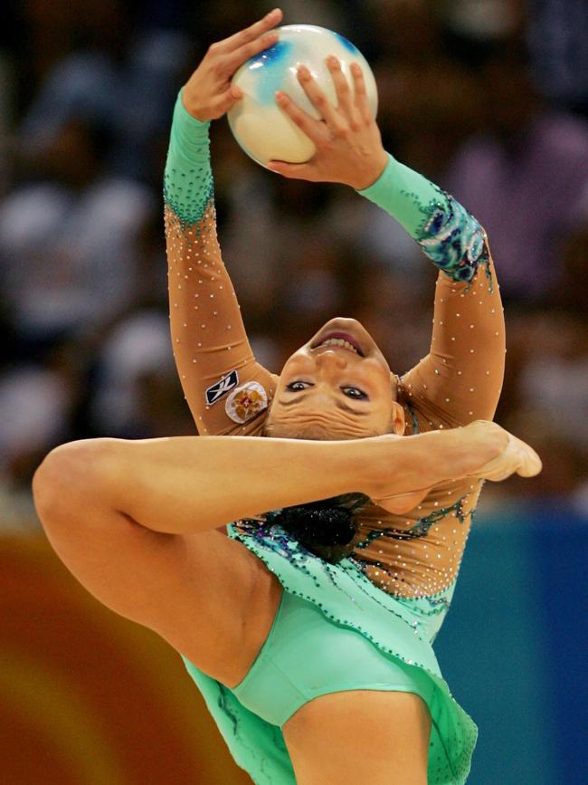 Alina Kabaeva was known for her extreme flexibility and a doping scandal. Picture: AP