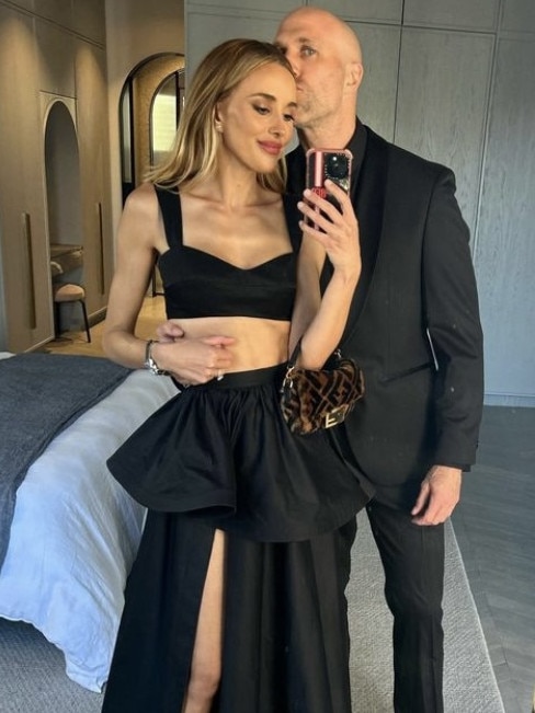 Bec Judd with husband Chris Judd. Picture: Instagram/Bec Judd