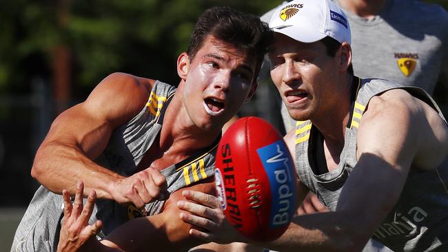 Jaeger O'Meara was limited to just six games last season. Picture: Michael Klein