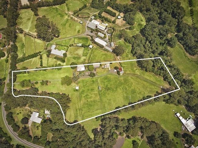 An aerial shot of the large 4.4ha property at Wyong Creek which The Glen purchases in April. Picture: supplied