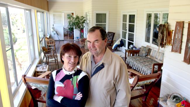 Lyn and Bobbie Brazil at their Millmerran property.