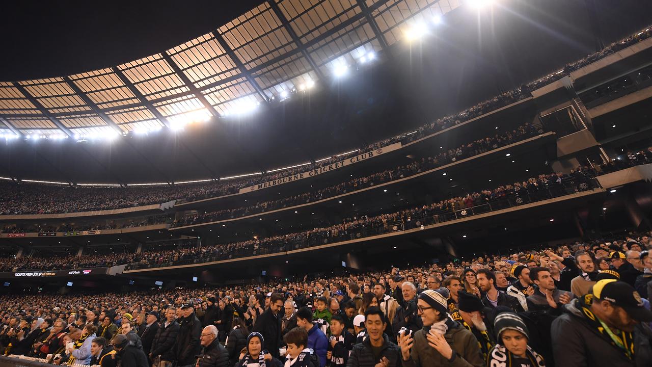 Crowds will be back at the MCG this weekend. Picture: AAP Image/Julian Smith