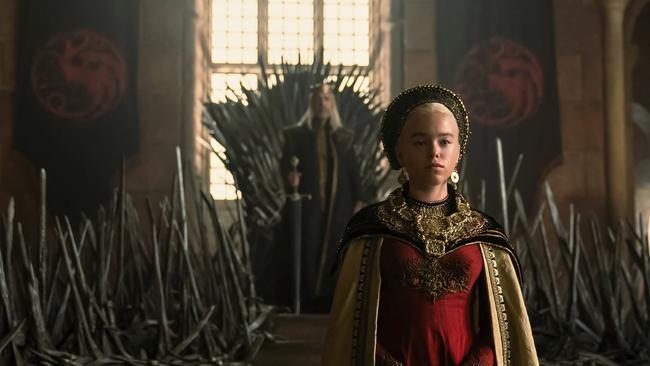 Milly Alcock as Young Rhaenyra in House of the Dragon.