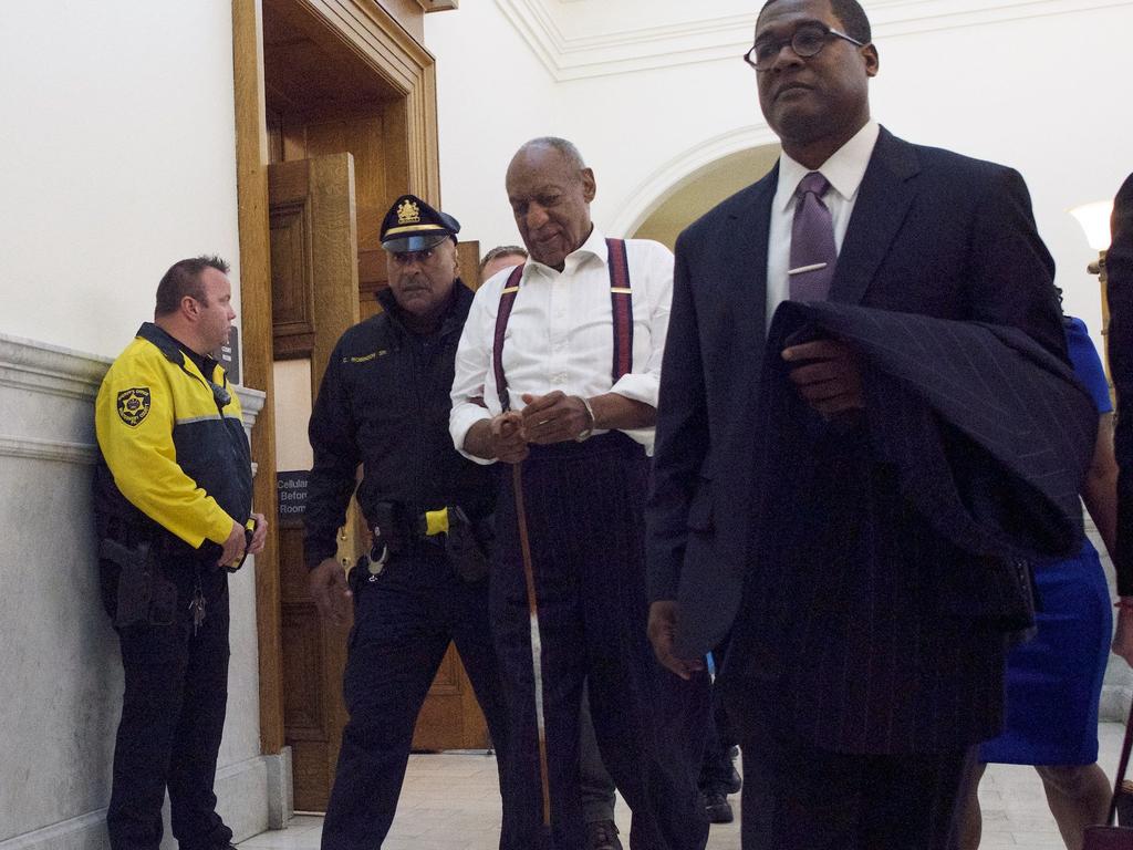 Cosby’s wife Camille was not present as he was taken into custody. Picture: Mark Makela/Getty Images/AFP