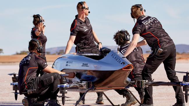 The Alauda Aeronautics Mk3 EXA race-craft, designed in Adelaide by Airspeeder. Picture: Supplied