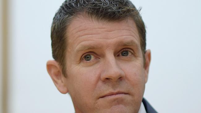 NSW Premier Mike Baird speaks during a signing ceremony of an NDIS funding agreement between the Federal government and the state governments of NSW and Victoria at Parliament House in Canberra, Wednesday, Sept. 16, 2015. (AAP Image/Lukas Coch) NO ARCHIVING