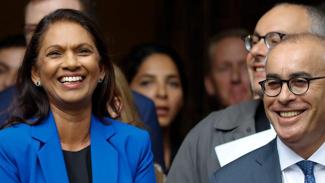 Anti-Brexit campaigner Gina Miller outside the Supreme Court in 2019. Picture: AFP.