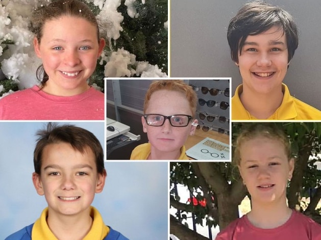 The five children killed in the Hillcrest Primary School tragedy.