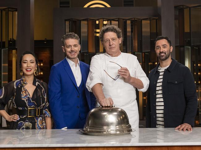 Melissa Leong, Jock Zonfrillo, Guest chef Marco Pierre White and Andy Allen. Picture: Supplied