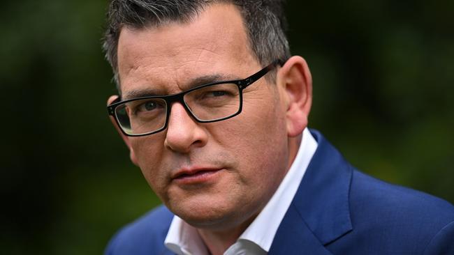 Victorian Premier Daniel Andrews addresses the media at a press conference in Melbourne, Sunday, November 27, 2022. Premier Daniel Andrews has led Labor to victory at the Victoria election, for a third term in power. (AAP Image/James Ross) NO ARCHIVING