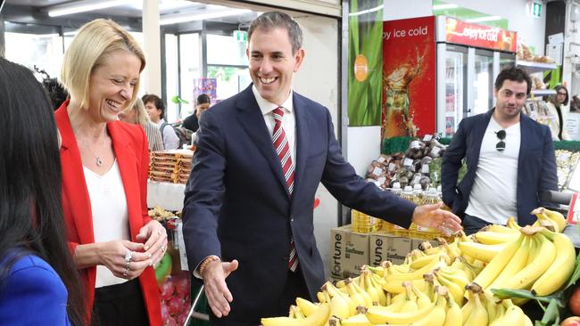 Shadow treasurer Jim Chalmers and Shadow Minister for Home Affairs Kristina Keneally had to front the press. Picture: Liam Kidston