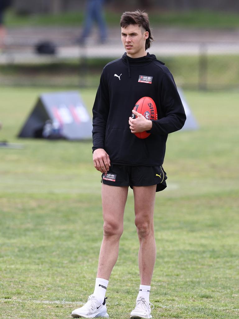 Sam Darcy was on light duties at the Victorian training day. Picture: Michael Klein