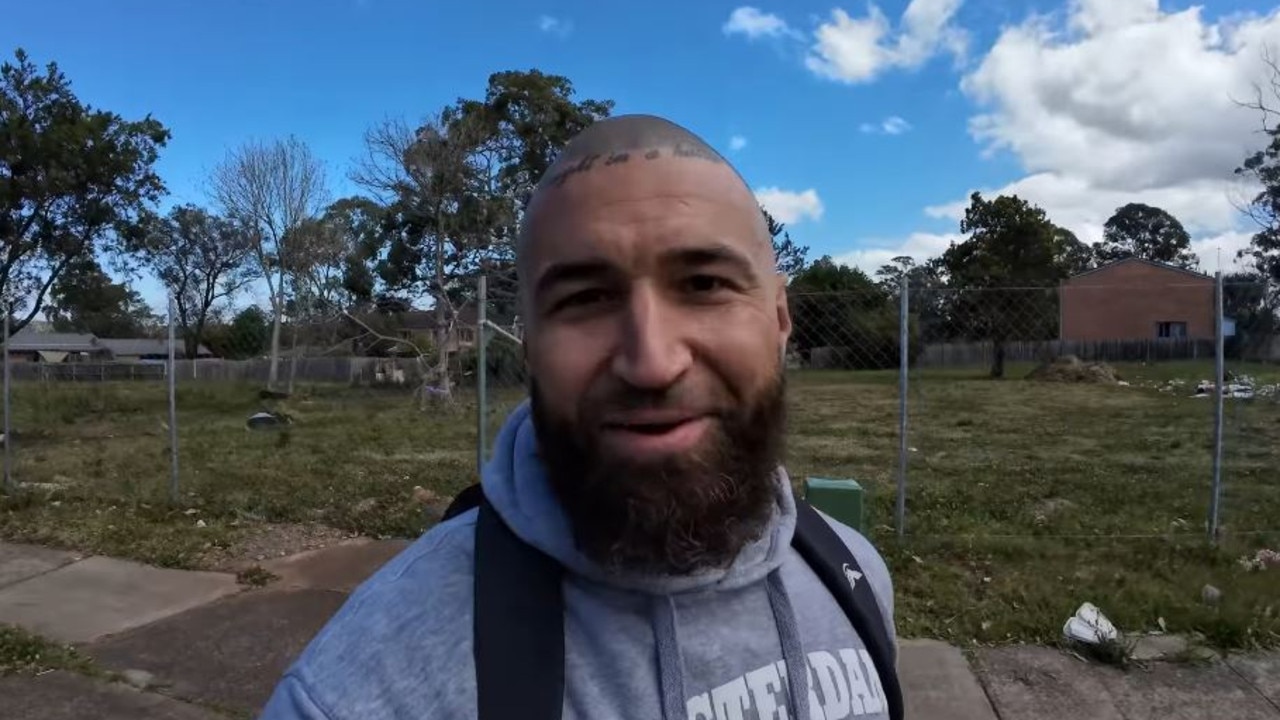 Spanian walked around the suburb of Airds and Claymore. Picture: YouTube / Spanian