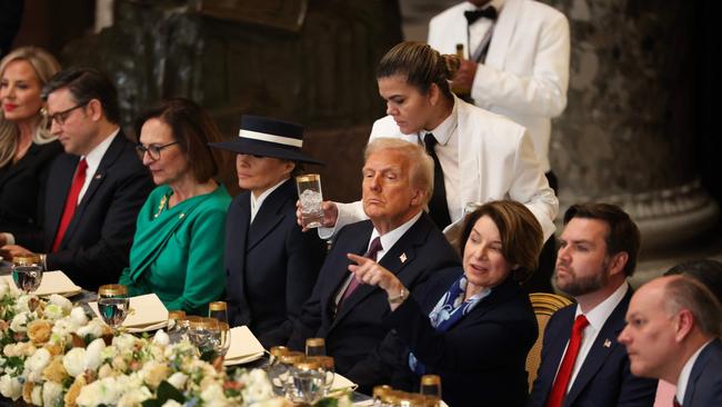 Donald Trump at his second inauguration luncheon. Picture: Kevin Dietsch/Getty Images/AFP