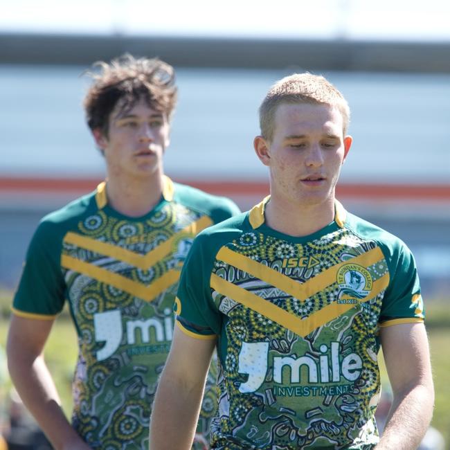 Ignatius Park College and Kirwan State High School teams take on St Brendanâ€™s College Yeppoon teams in Queensland state rugby league semi finals at Mackay on Wednesday, August 24, 2022.
