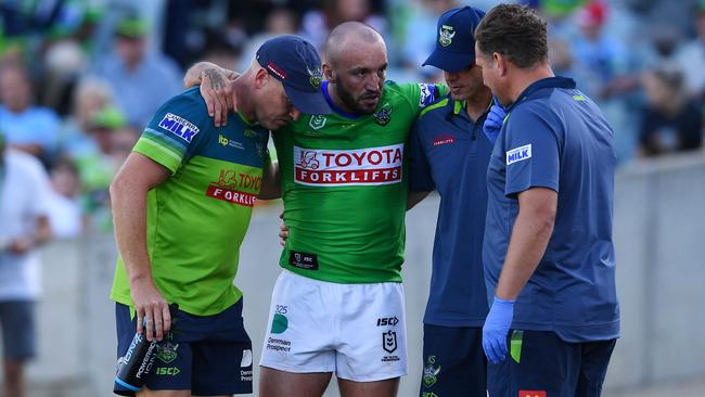 Josh Hodgson has played his last game for the Raiders. Picture: NRL Photos