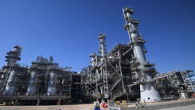 The Inpex-operated onshore liquefied natural gas processing facilities at Bladin Point. Picture: Katrina Bridgeford.