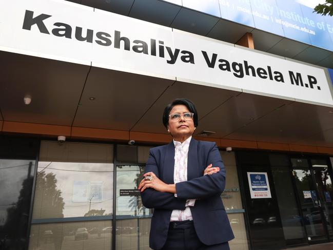 Kaushaliya Vaghela has copped a hideous backlash since speaking out against Dan Andrews. Picture: David Caird