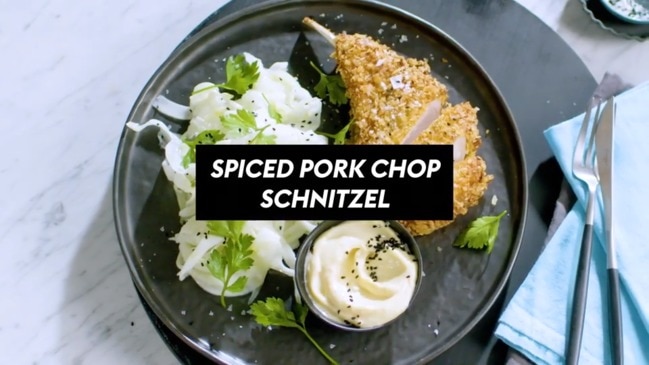 Spiced pork schnitzel recipe