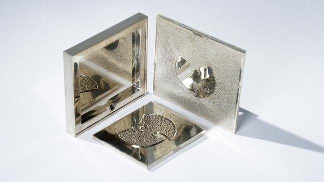 Hand-carved nickel-silver box housing Once Upon a Time in Shaolin, 2015, by Wu-Tang Clan. Image courtesy of the artist, Pleasr and the Museum of Old and New Art (MONA) Picture: Jon Lynn