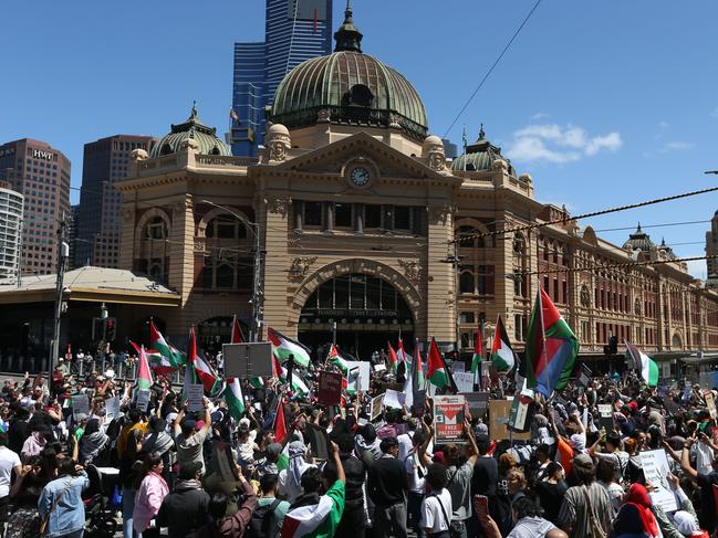 Protest organisers want students to leave school and rally at Flinders Street Station on November 23. Picture: Brendan Beckett