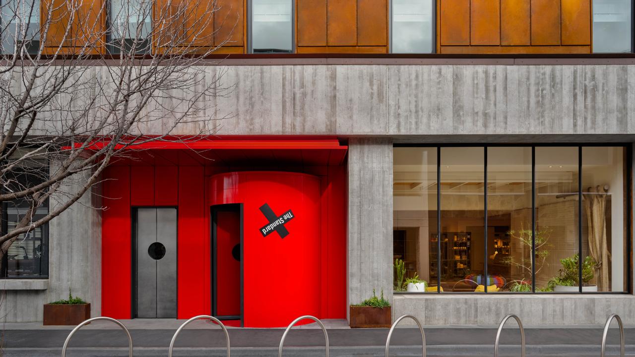 Entrance to the StandardX hotel in Fitzroy, Melbourne.