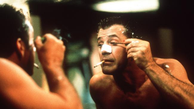 Actor Mel Gibson applies make-up in the 2000 film "What Women Want". Picture: Supplied