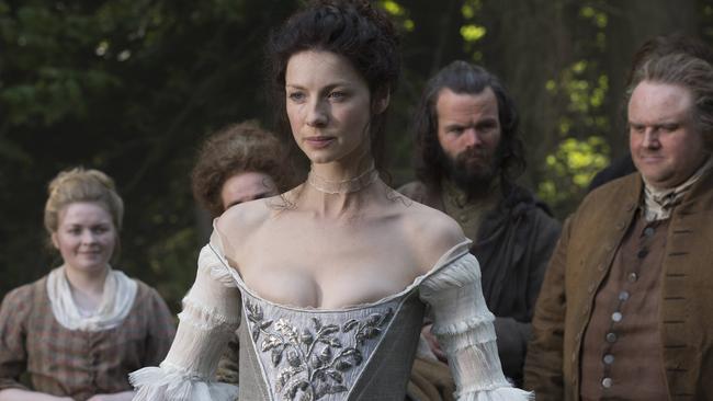 Hit series ... Caitriona Balfe says she’s thrilled that Outlander is back for a second season.