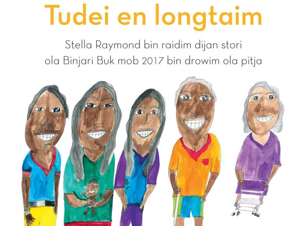 Tudei en longtaim (Now and Then) written in English and Kriol by Stella Raymond, with illustrations by the Binjari Book Mob, published by the ILF. RRP $19.99. The author lives in Binjari, NT and Kriol is her native language. Picture: supplied/ILF
