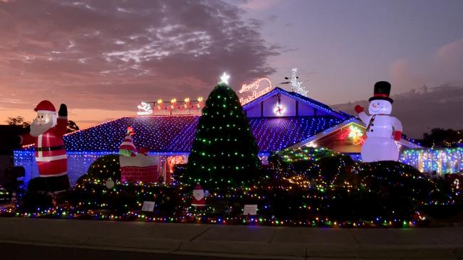 Ric's Christmas Lights. 46 Palamountain Drive, Evanston Park. Picture: Ric Hoffmann