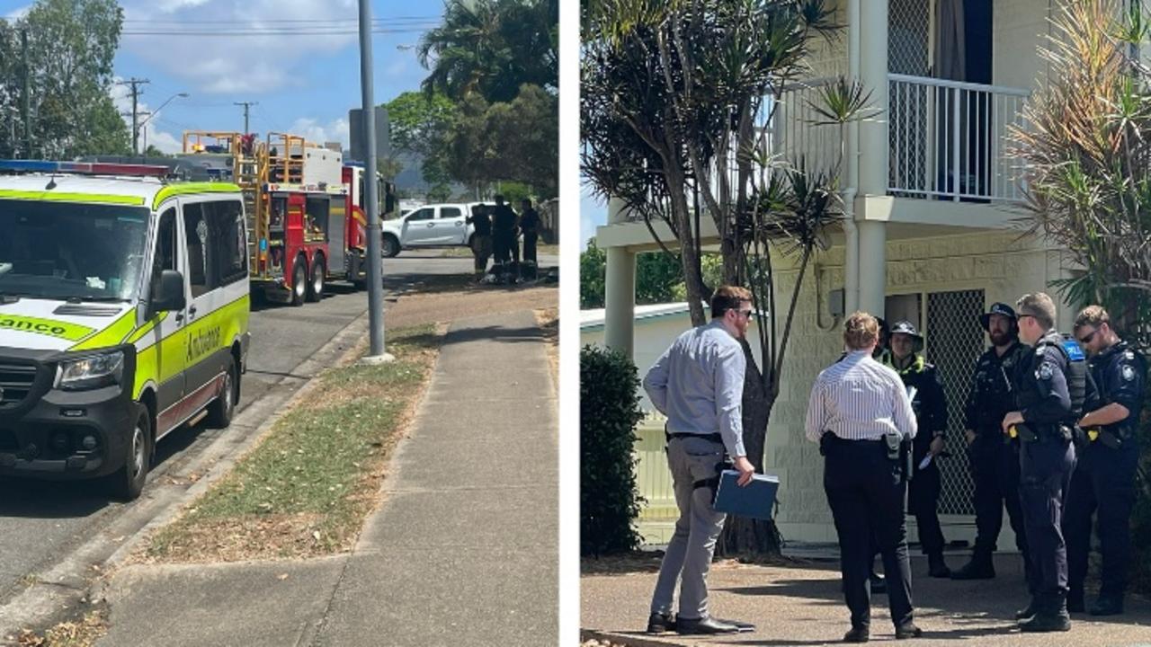 Emergency services responded to a unit fire on the corner of Palmerston St and Kings Rd, Pimlico, on Thursday afternoon. Picture: Supplied.