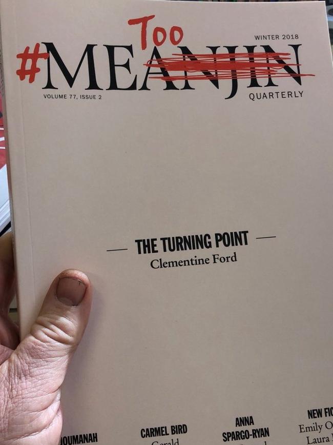 This Meanjin cover sparked a social media furore but Warren Mundine cannot see the link to any racism.