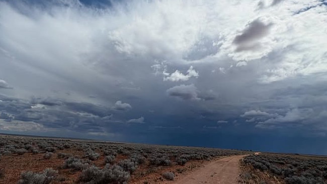 Storm rolling in over Iluka Mine Site near Yalata and the Nullarbor. Photo: Peter Miller.