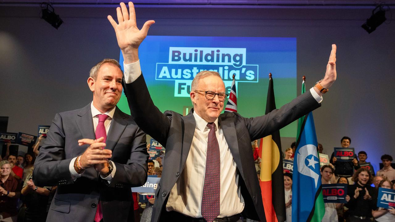 Anthony Albanese has been upfront about wanting to beat the Greens in Griffith, where he held a campaign rally earlier in April. Picture: Jason Edwards / NewsWire