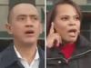 TV hosts’ horror as man sets himself on fire