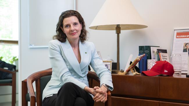 Wentworth MP Allegra Spender in her Canberra office. Picture: Martin Ollman