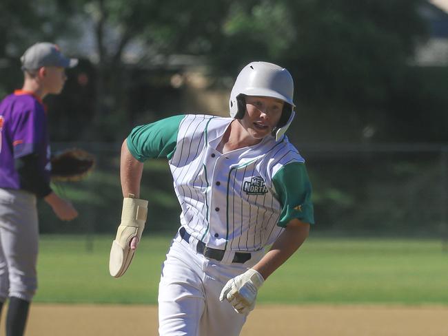 Met North V Sunshine Coast at the 12-14 years QLD School Sport 12-14 years Baseball Championships at Benowa. Picture: Glenn Campbell