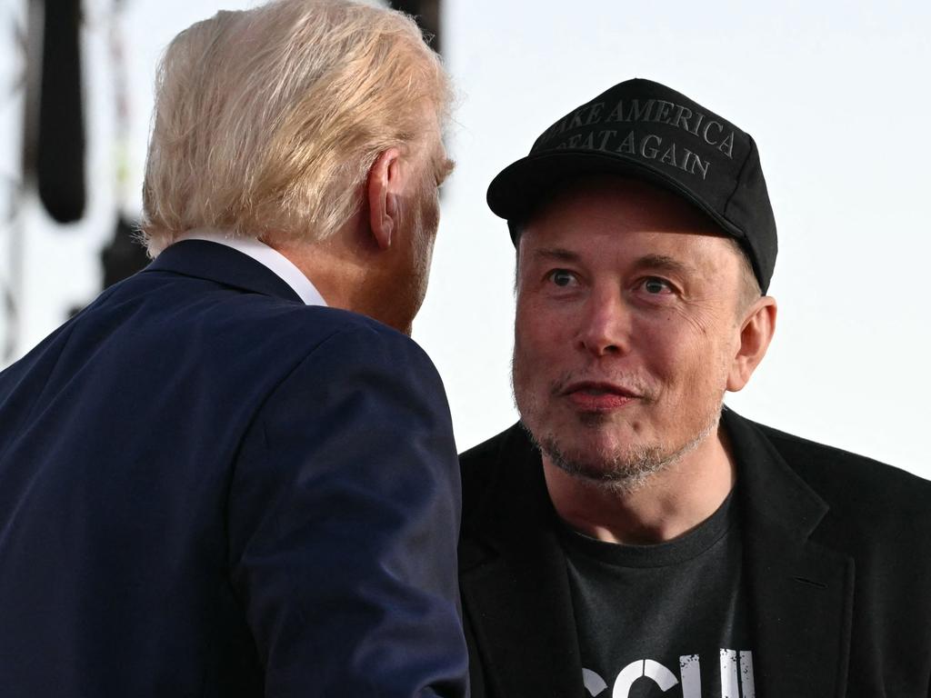 Elon Musk and Donald Trump in Butler, Pennsylvania on October 5. Picture: Jim Watson/AFP