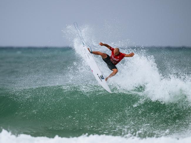 Julian Wilson of Australia surfs in Heat 2 of the semifinals at the Bonsoy Gold Coast Pro on May 10, 2025 at Burleigh Heads, Queensland, Australia. (Photo by Beatriz Ryder/World Surf League)