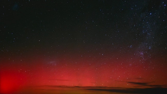 Shutterbugs and stargazers across Australia were treated to a spectacular celestial display as the aurora australis, or Southern Lights, made a rare appearance in South Australia. Here is the Coodlie Park Eco Retreat at the Eyre Peninsula. Picture: Krystina Rose