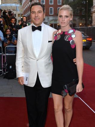 David Walliams and Lara Stone attend the GQ Men of the Year awards.
